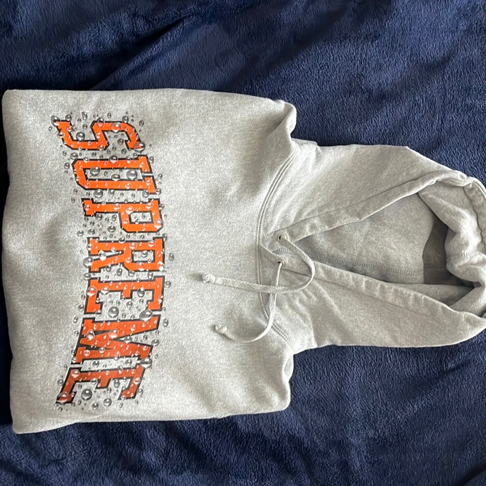 Supreme Bubbles Hoodie with orange logo